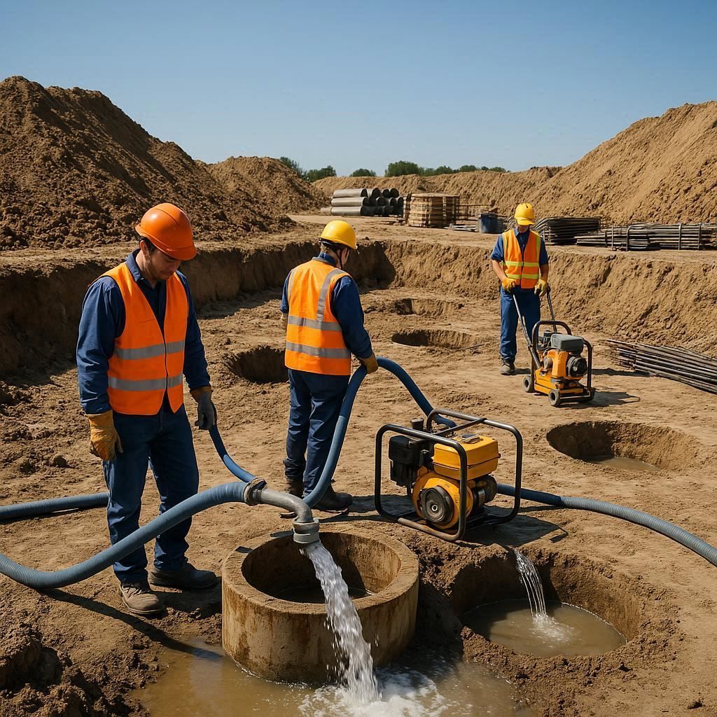 Глубинное водопонижение скважинами в Новой Ладоге